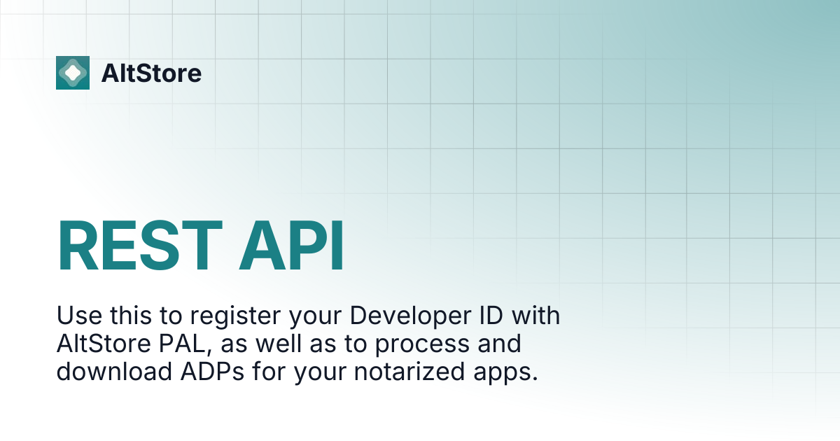 Rest api altstore