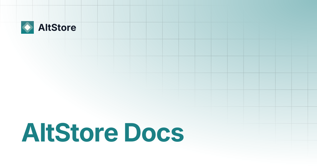 AltStore Docs | AltStore